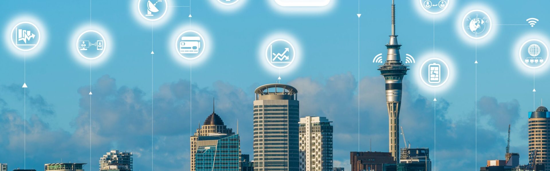Advanced communication and global internet network connection in smart city